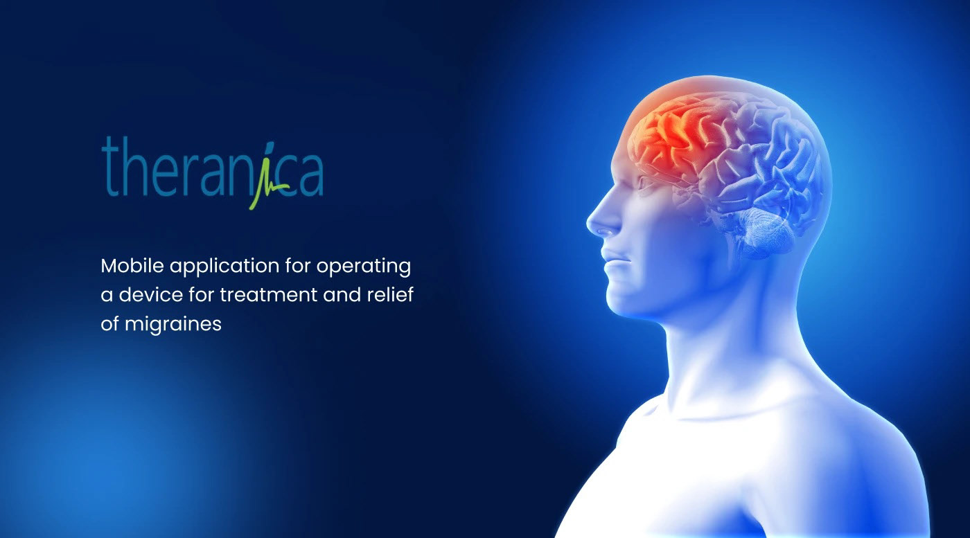 Theranica — אפליקציה נלווה להתקן לביש מאושר FDA לטיפול במיגרנה